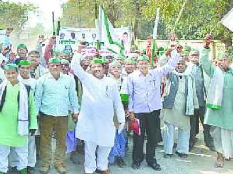 Problems of farmers protest